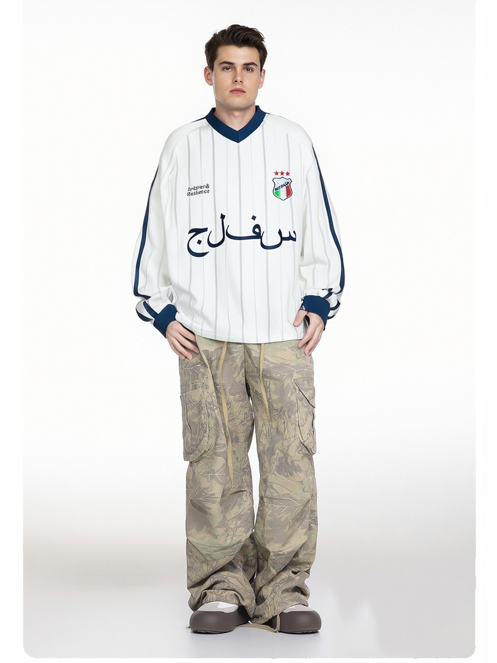 Liber Autumn Neutral wear Printed Letter T-shirts