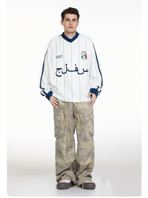 Liber Autumn Neutral wear Printed Letter T-shirts