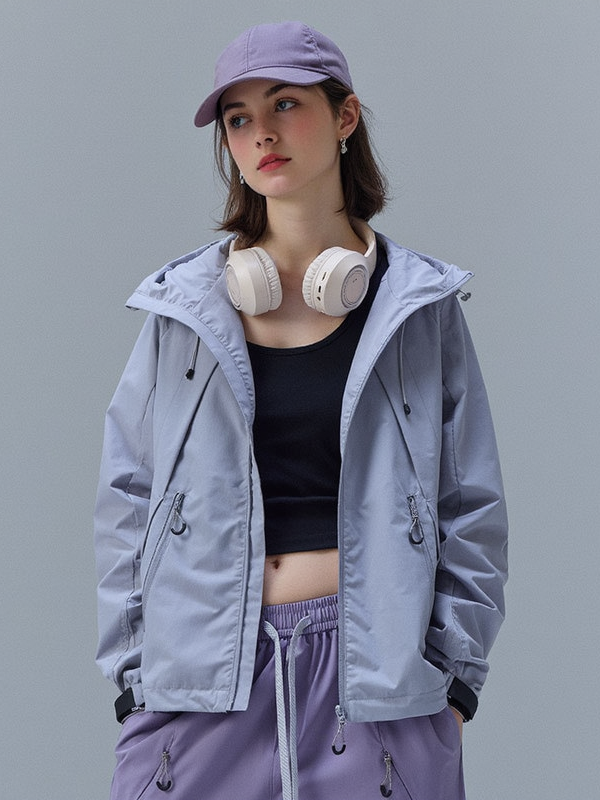 Water-repellent Patchwork Windbreakers