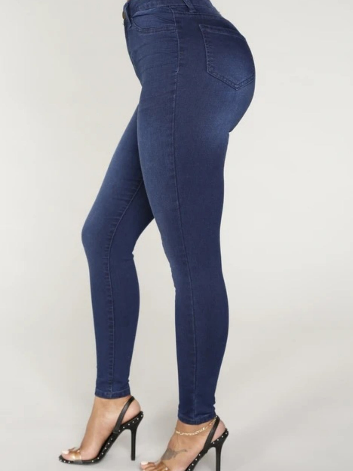 Washed Stretch Slimming Pencil Pants Jeans