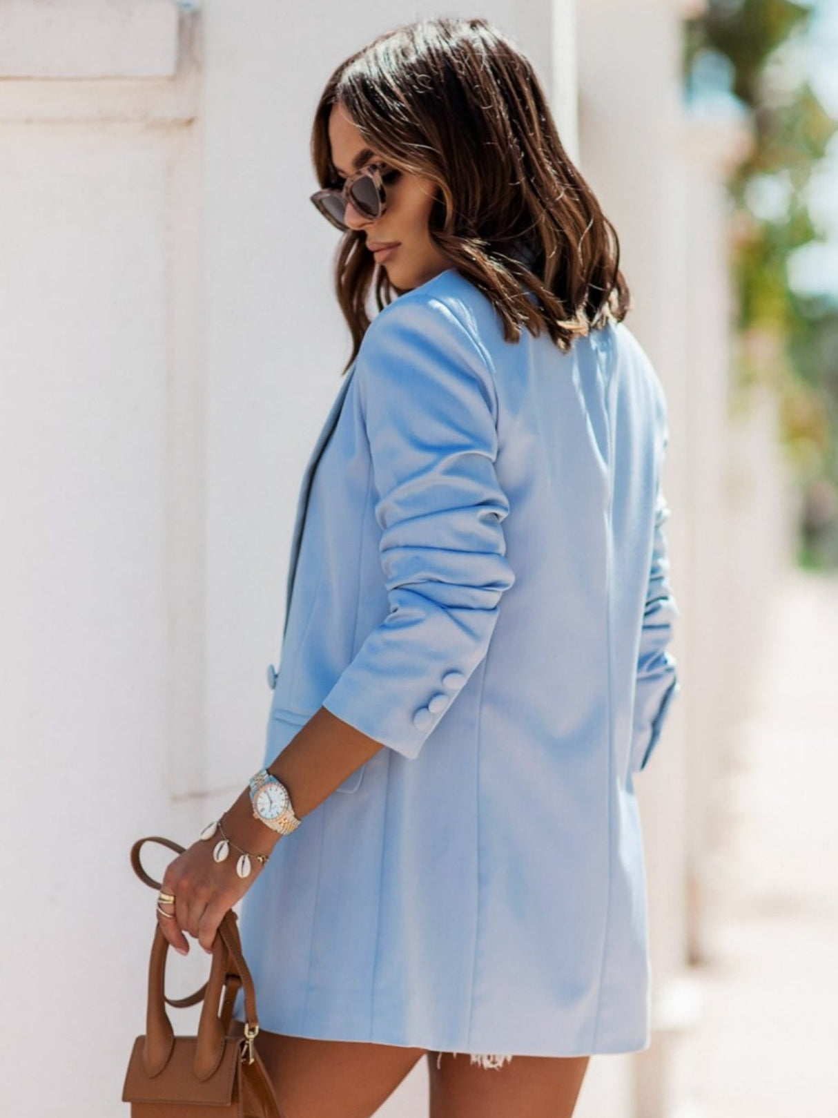 Lapel Double-breasted Blazers