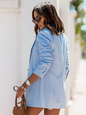 Lapel Double-breasted Blazers