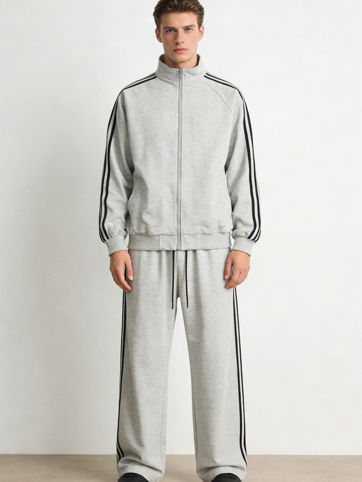 Vertical Stripes Loose-fit 2-piece Sets