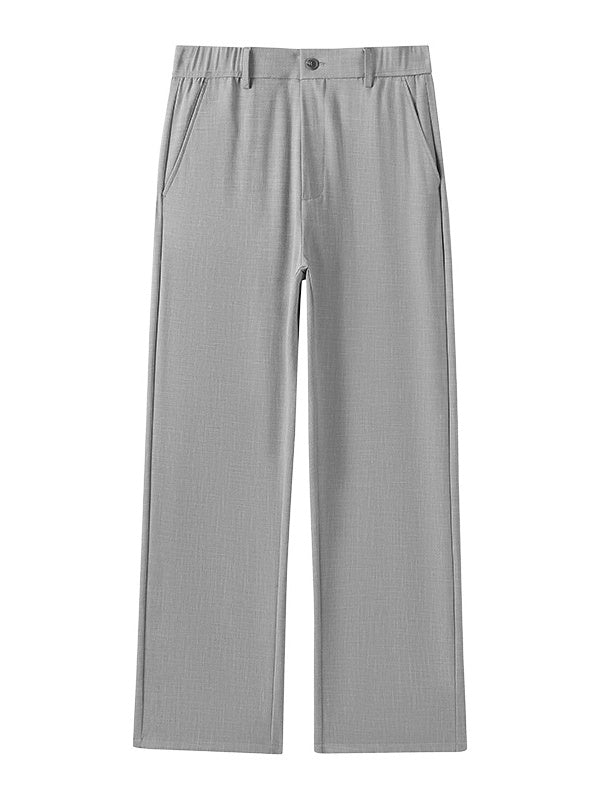 Drape Flax Straight-Fit Slim-Fit Anzughose