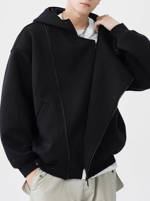 Double Zipper Hoodies Jackets