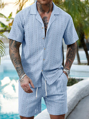 Hollow Out Breathable 2-piece Sets Set