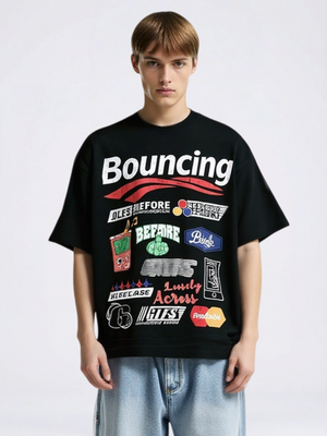 T-shirts imprimés avec slogans de locomotives