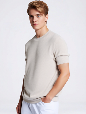 Hollow Out Breathable Solid Color T-shirts