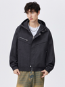 Tooling Hooded Suede Loose Function Jackets