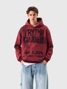 Old Letter Printed Hip Hop Loose Hoodies