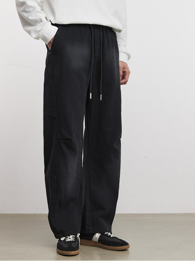 Leisure Straight-fit 3D Cutting Pants