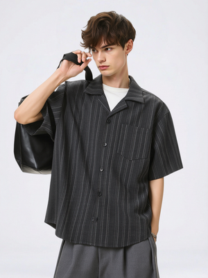 Retro Stripes Cuban Territory Shirts