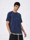 【EXPÉDITION NORMALE】T-shirts amples patchwork color-block 230 g