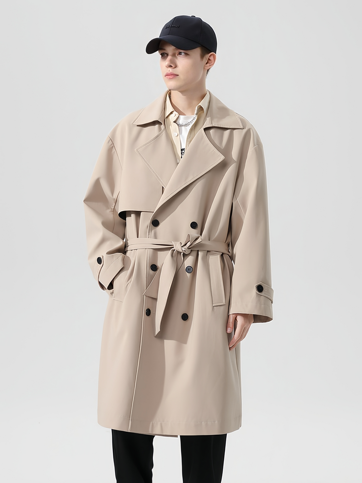 Double-breasted Mid-length Trench Coats