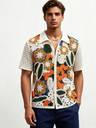 Manual Crochet Hollow Ethnic Style Jacquard POLO Shirt