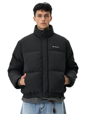 Letter Embroidery Loose Thickening Keep Warm Cotton Clothes Coat