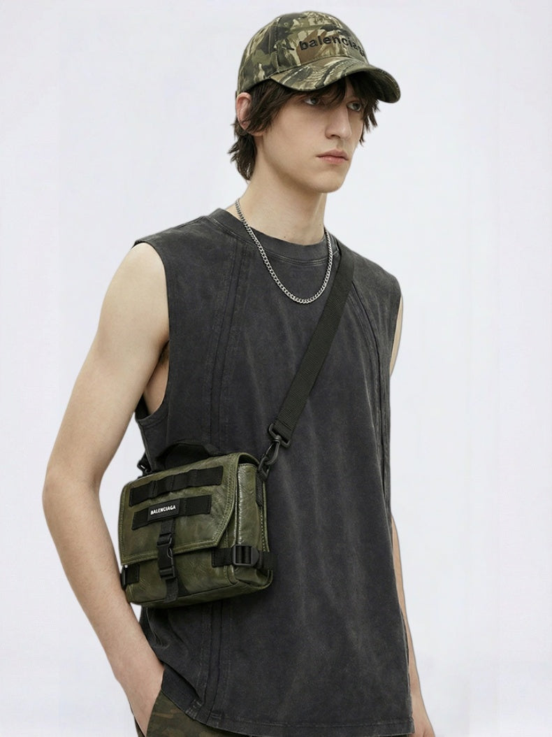 Retro Sports Patchwork Batik Tank Tops