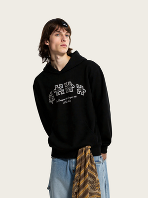 Beaded Embroidery Loose Hoodies