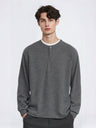 Layered-look Henry Collar T-shirts