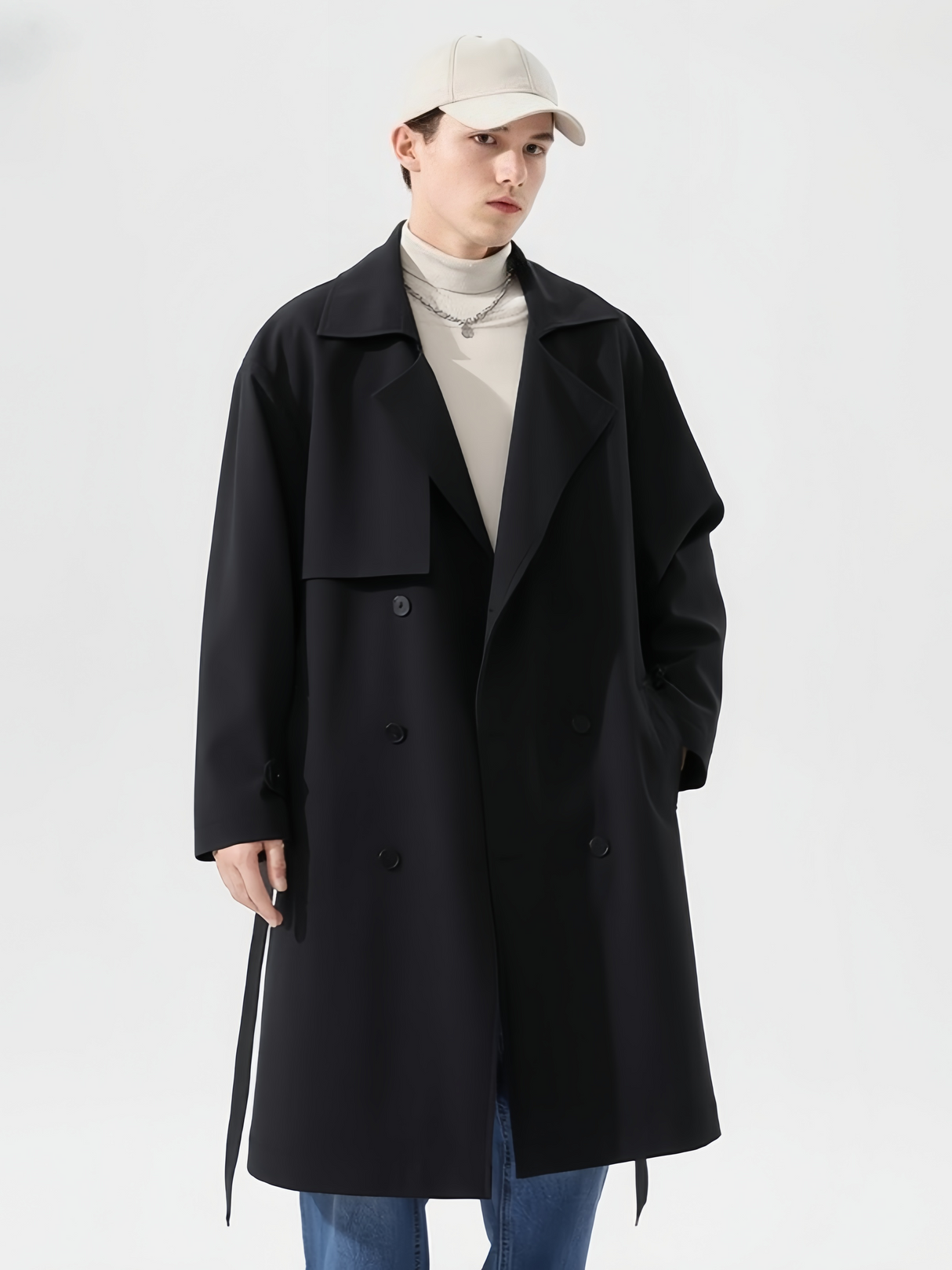 Double-breasted Mid-length Trench Coats