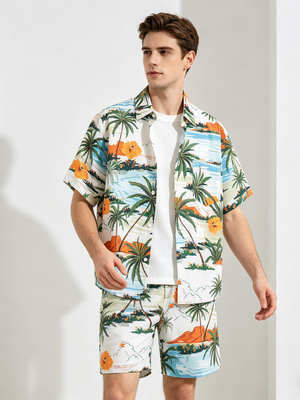 Hawaii Ins Loose-fit Beach Set 2-piece Sets