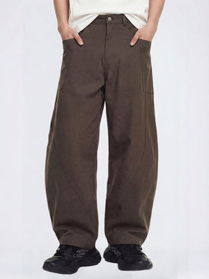 Retro Wide-leg Machete Cargo Trousers