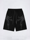 Line Embroidery Loose-fit Vibe Five Points Shorts