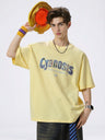 Embroidery Letter Loose-fit T-shirts