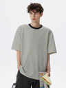 Color-blocked Stripes Loose-fit T-shirts