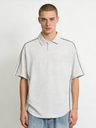 Stripes Patchwork Breathable Loose-fit POLO Shirt