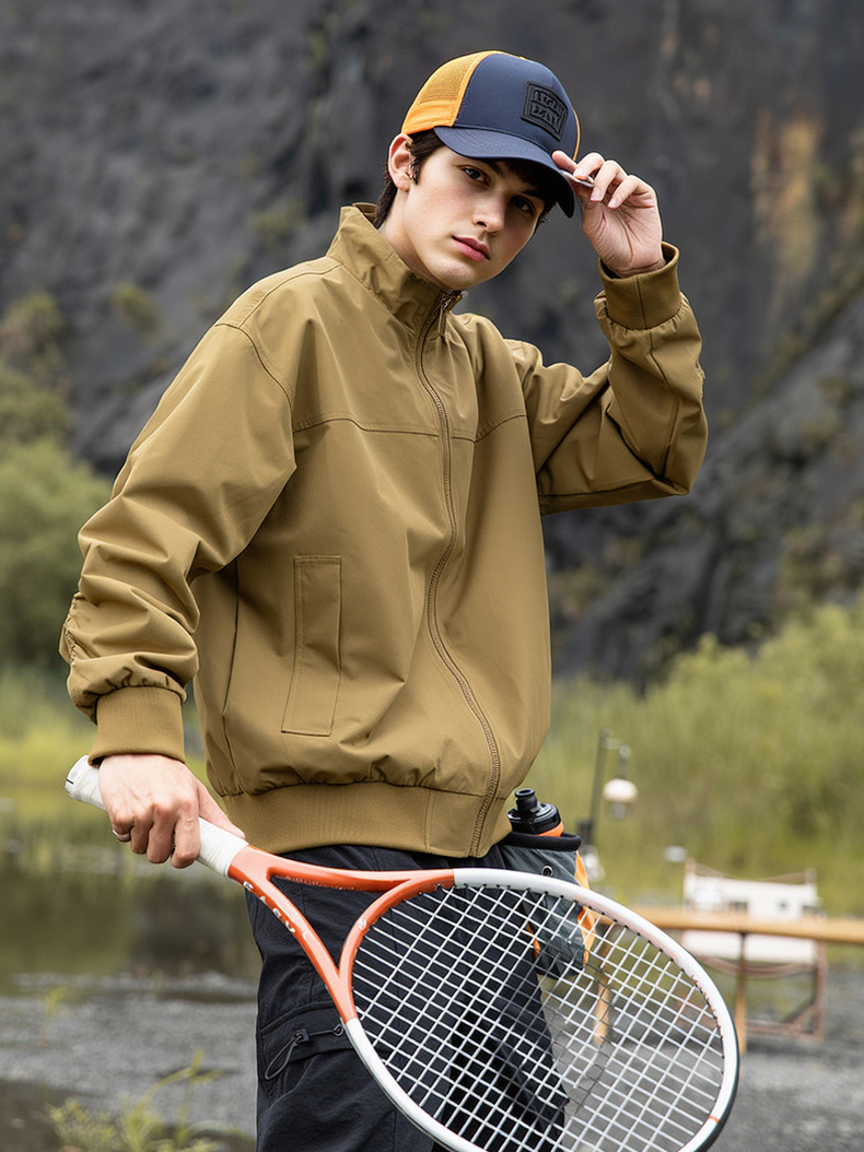 Outdoor Stand Collar Simplicity All-match Leisure Flight Jacket