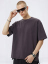 Retro Loose-fit Wear And Tear Boxy T-shirts