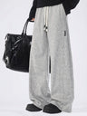 Patchwork-Jogginghose mit weitem Bein und lockerer Passform