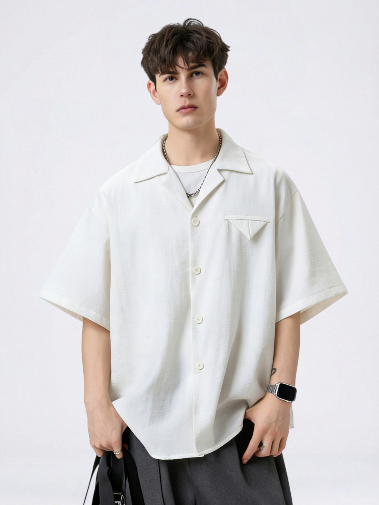 Cuban Territory Lightweight Breathable Linen Texture Shirts