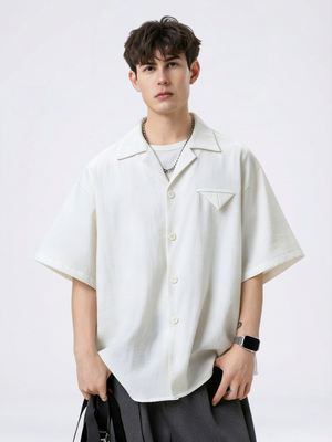 Cuban Territory Lightweight Breathable Linen Texture Shirts