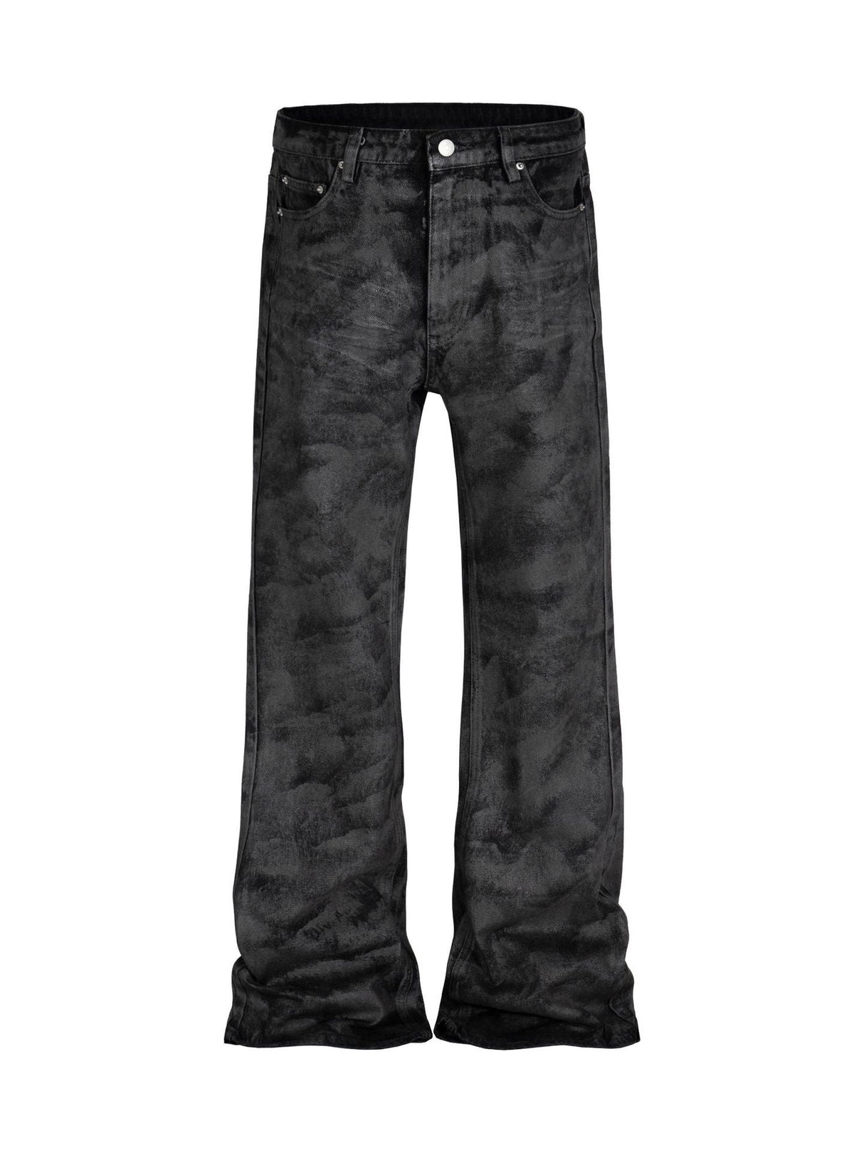 Niche Retro Coating Loose Wide-leg Micro Loudspeaker Mopping Jeans