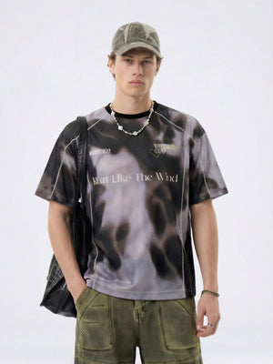 Mesh Breathable Printed T-shirts