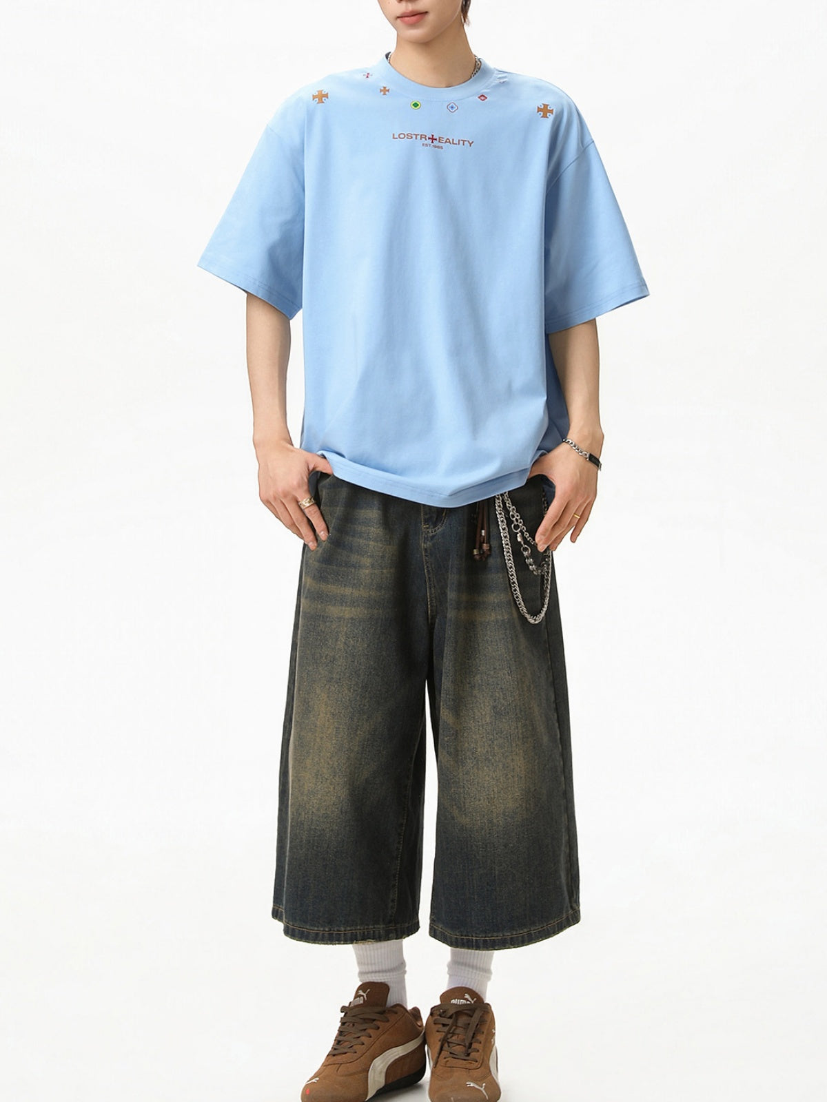 【EXPÉDITION NORMALE】T-shirts imprimés en couleur style ethnique