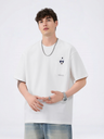 Embroidery Fake Pocket Design Loose-fit T-shirts