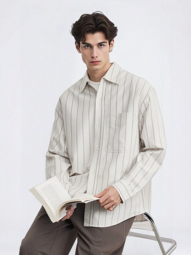 Wide Stripes Leisure Shirts