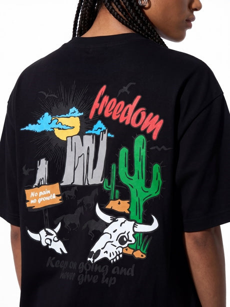 Printed Loose-fit T-shirts