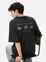 Retro Color-blocked Printed T-shirts