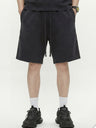 Leisure Washing Water Fade Loose-fit Five Points Shorts