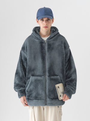 Arctic Velvet Leisure Sports Outdoor Hooded Thickening Coat