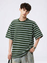 Color-blocked Stripes Loose-fit T-shirts