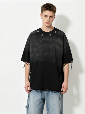 Distressed Ins Loose-fit Vintage T-shirts