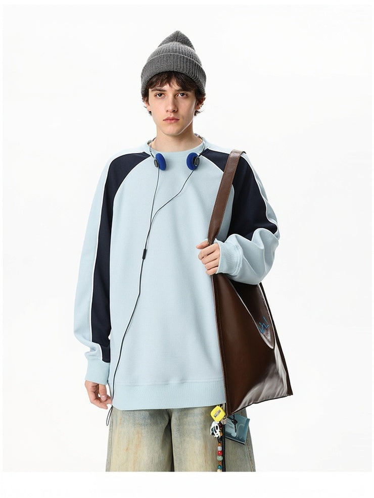Liber Autumn Neutral wear Color matching Solid Color T-shirts