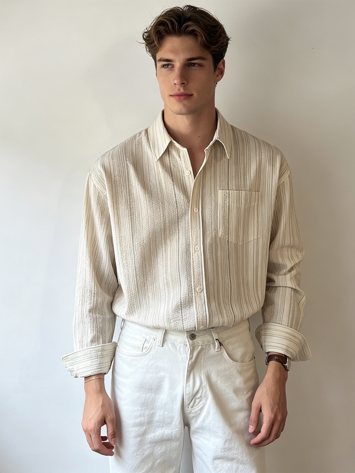 Stripes Leisure Non-iron Shirts
