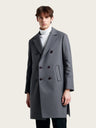 Double-breasted Long Over The Knee Slim Wool Coat