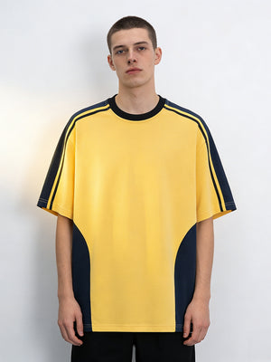 Retro Stripes Color-blocked T-shirts